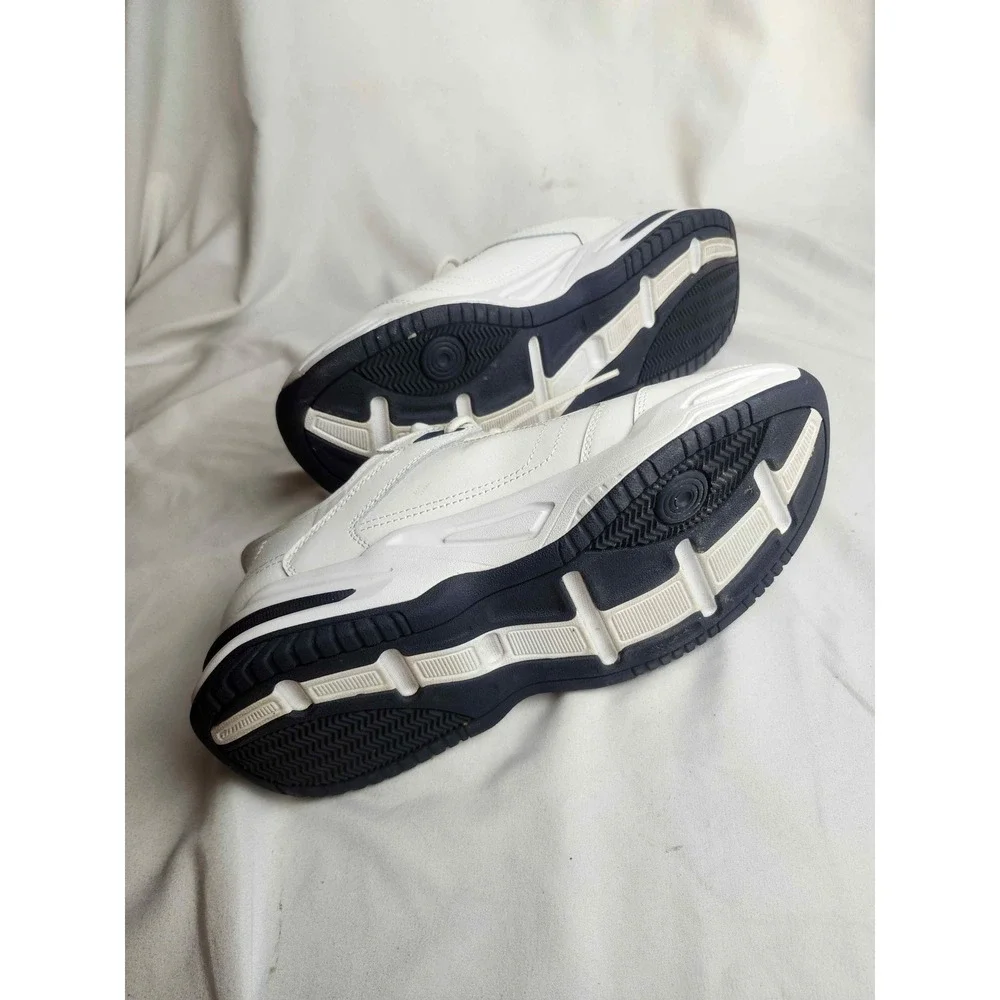 Skechers Hands Free Slip-ins Durham White Navy Extra Wide 232444WW Mens 9.5